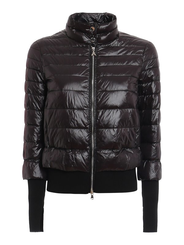 PATRIZIA PEPE: padded jackets - Padded jacket with ribbed cuffs