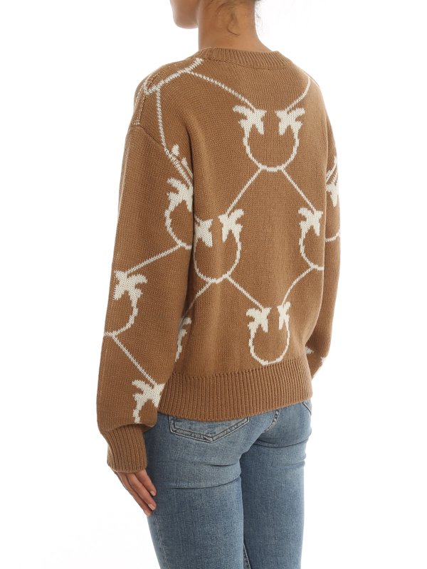 Rundhalspullover - Camel shop online: Pinko