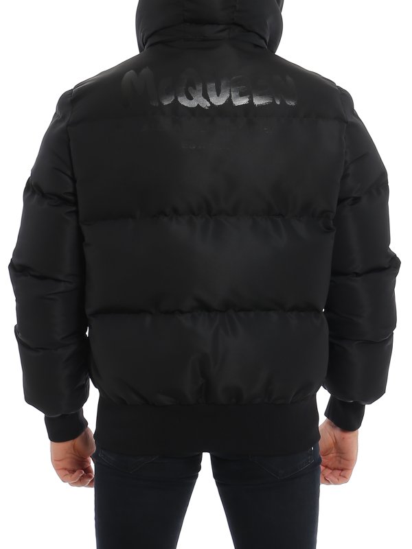 Tech fabric puffer jacket shop online: ALEXANDER MCQUEEN