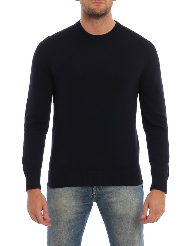 iKRIX DRUMOHR: Suéteres con cuello pico - Suéter Cuello Redondo - Azul Oscuro