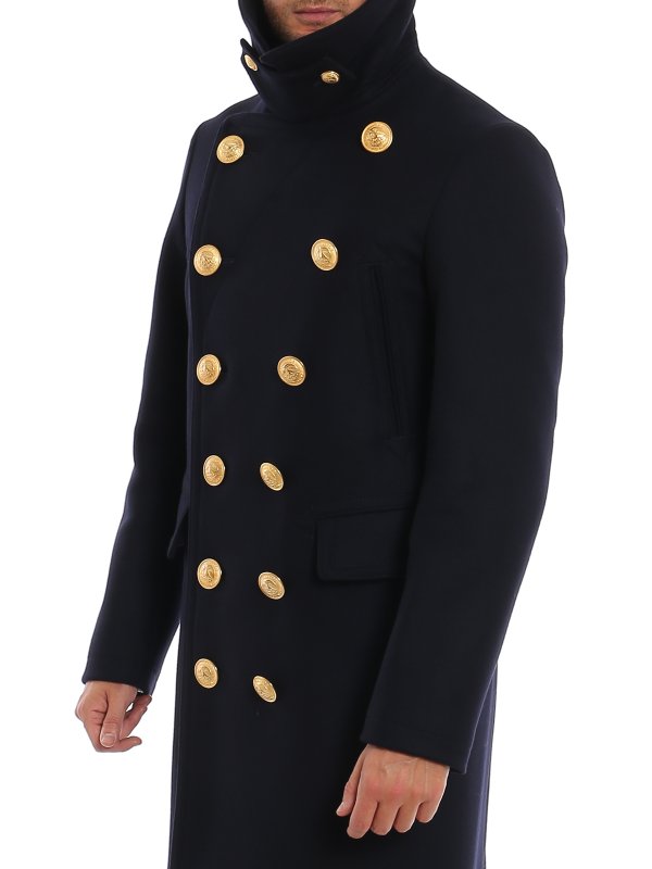 Dsquared2 膝丈コート - ダークブルー|S74AA0263S53003524