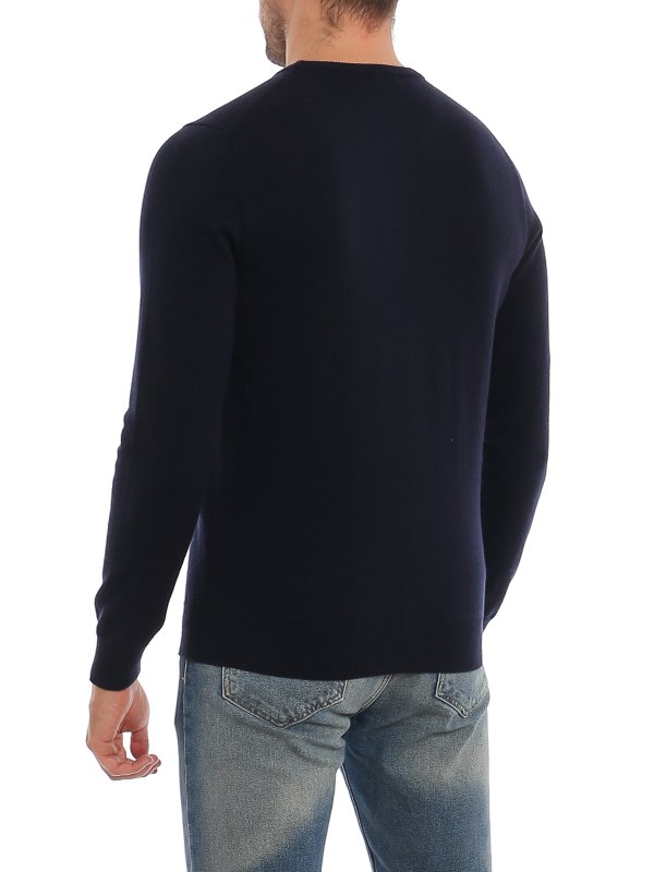 Pull Col Rond - Bleu shop online: MALO