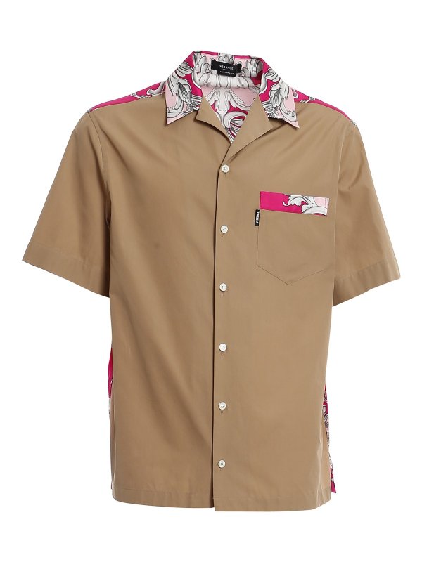 VERSACE: シャツ - シャツ - ベージュ