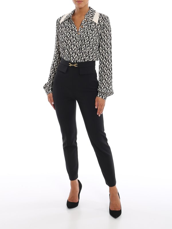ELISABETTA FRANCHI: shirts online - Patterned bodysuit