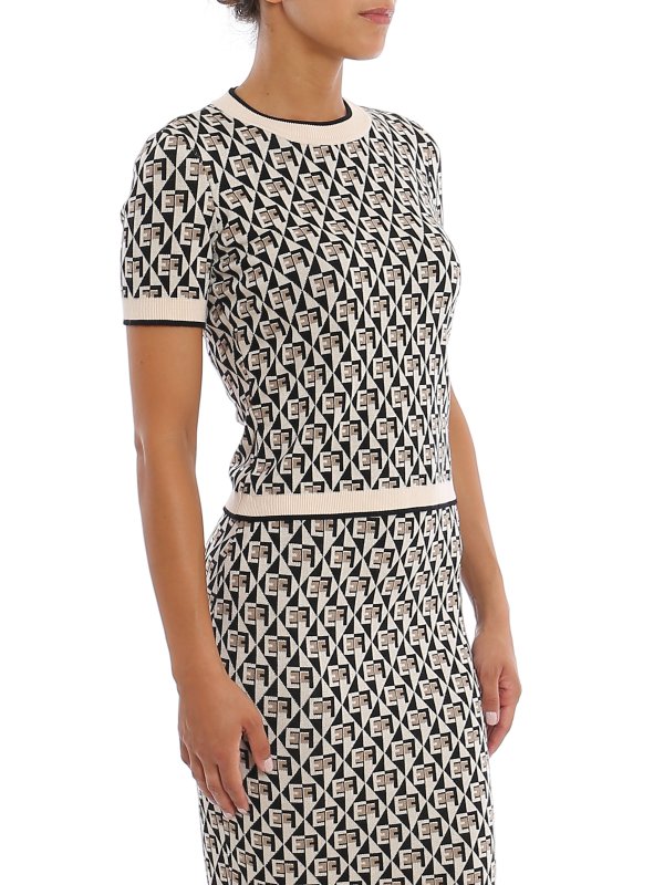 ELISABETTA FRANCHI buy online クルーネック - ベージュ