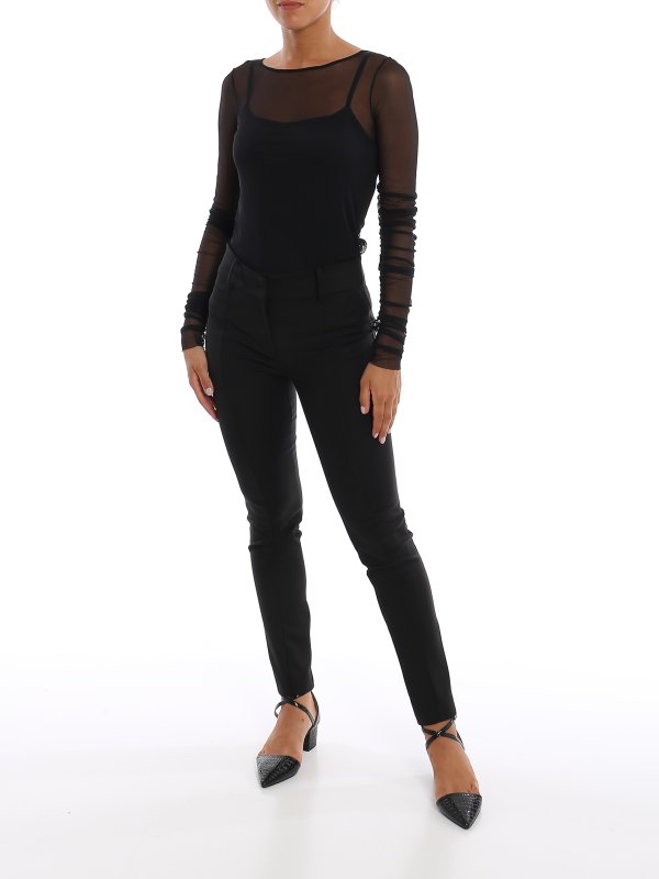 PATRIZIA PEPE: casual trousers online - Technical fabric trousers