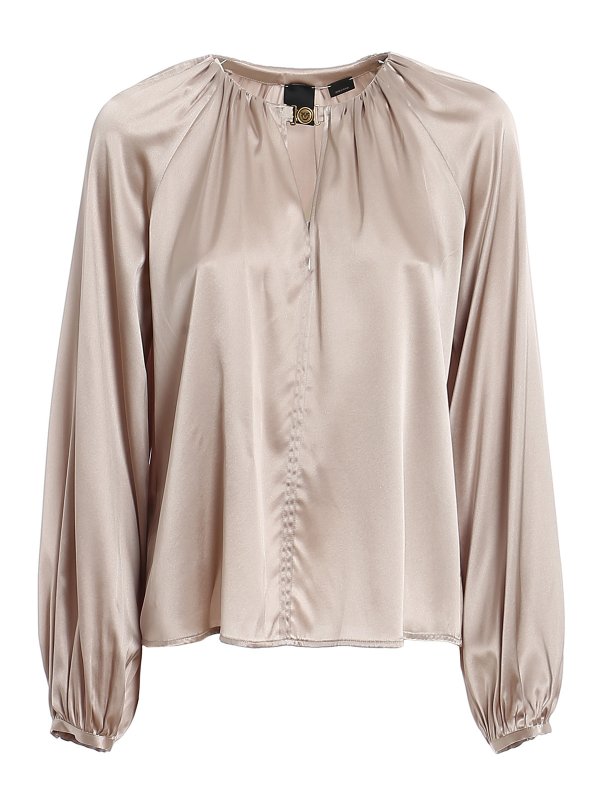 Pinko: Blusen - Bluse - Grau