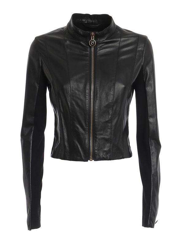 Pinko: leather jacket - Gwenith leather jacket