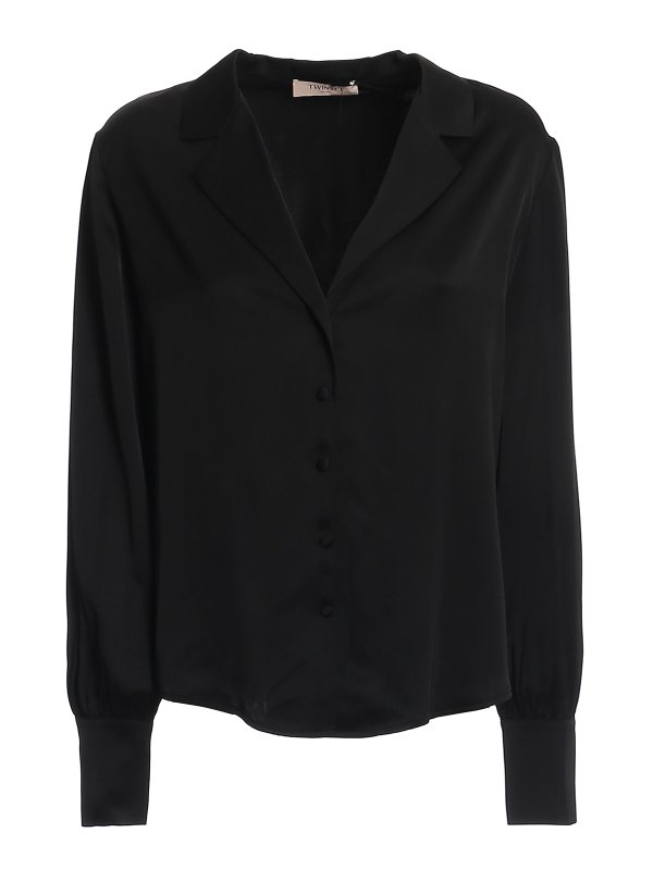 TWINSET: Hemden - Hemd - Schwarz