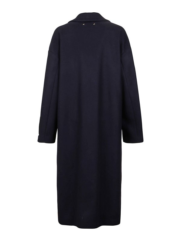 GOLDEN GOOSE: Abrigos largos online - Abrigo Largo - Azul Oscuro