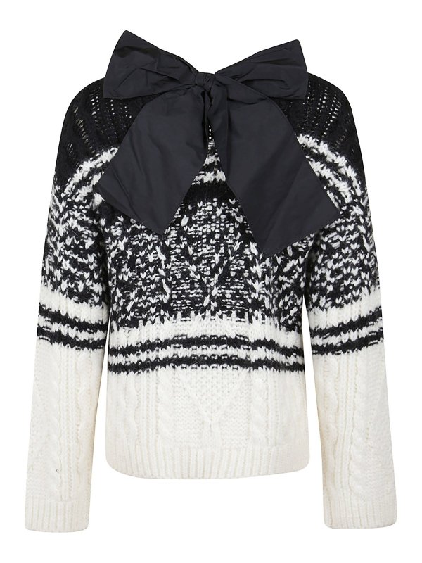 VALENTINO RED: crew necks online - Taffeta bow pull