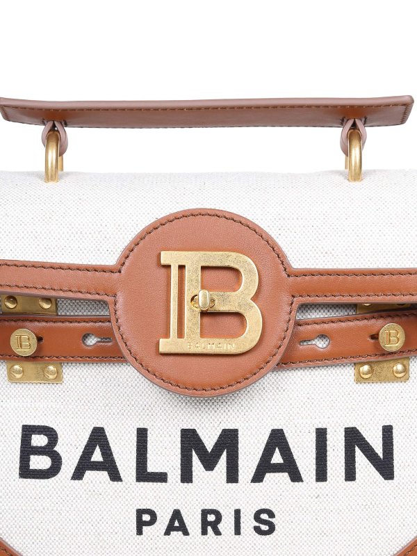 Balmain buy online B-buzz 23 bag in canvas and leather