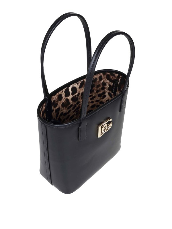 DOLCE & GABBANA buy online Shopping Fefè in leather with dg logo
