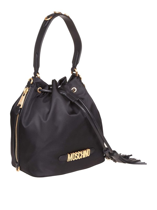 MOSCHINO: バケットバッグ online - バケットバッグ - 黒
