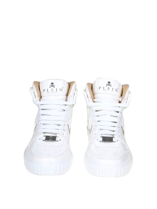 iKRIX PHILIPP PLEIN: trainers - Snaekers hi top in white leather