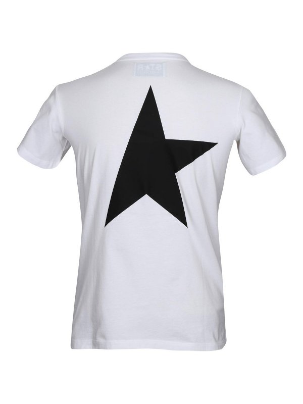 GOLDEN GOOSE: t-shirts online - White cotton T-shirt