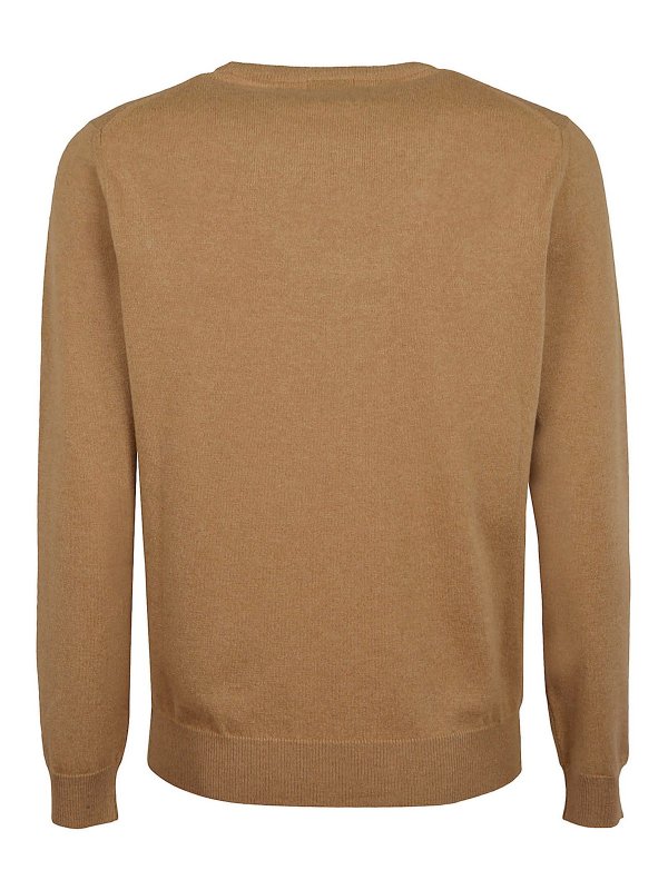 MALO: Strickpullover mit Rundhalsausschnitt online - Rundhalspullover - Camel