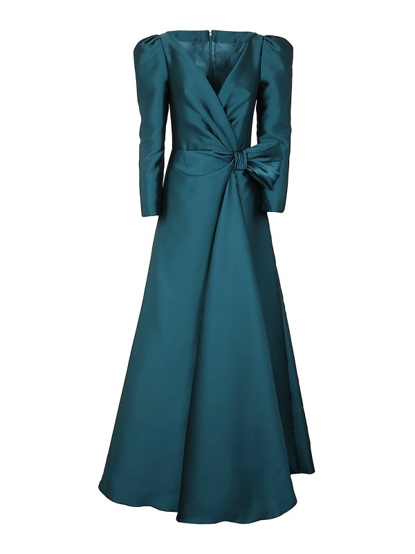 ALBERTA FERRETTI: イブニングドレス - イブニングドレス - ブルー