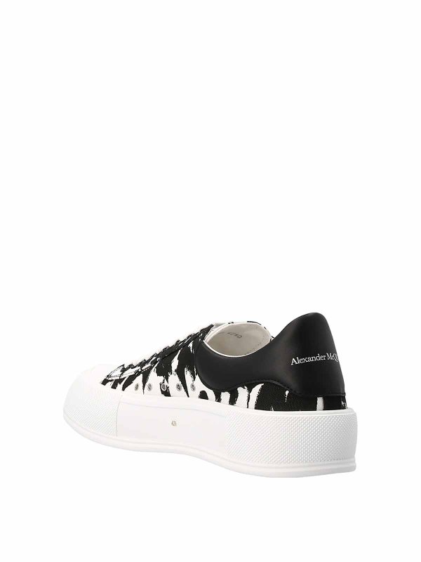 ALEXANDER MCQUEEN: trainers online - Printed canvas sneakers