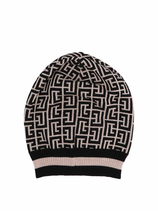 Balmain: Bonnets online - Bonnet - Noir