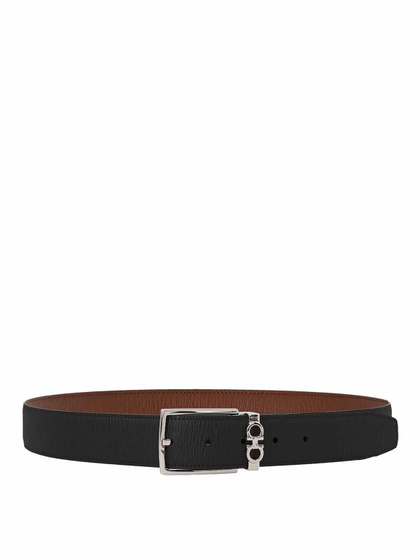 iKRIX SALVATORE FERRAGAMO: belts - Hammered reversible belt