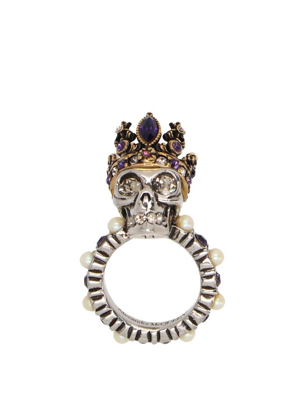 ALEXANDER MCQUEEN: Rings - Skull Queen ring