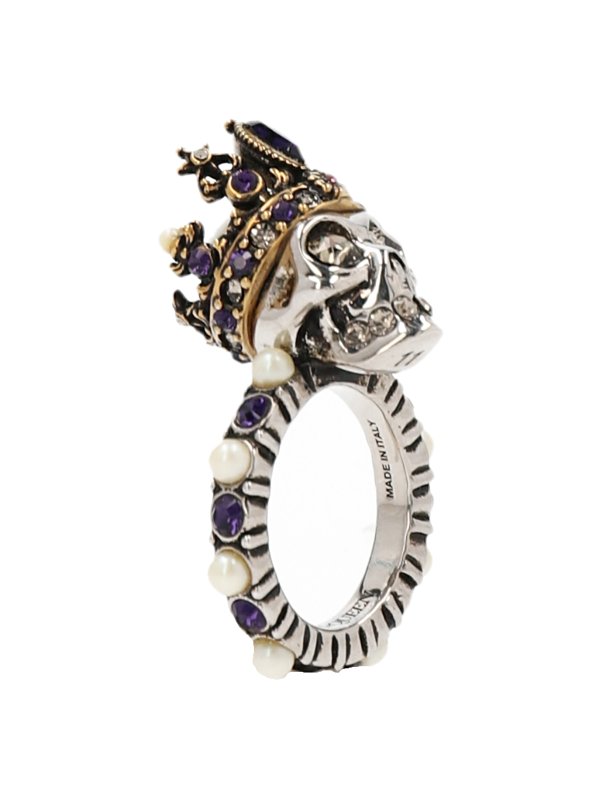iKRIX ALEXANDER MCQUEEN: Rings - Skull Queen ring