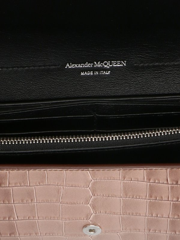 財布 - ブラウン shop online: ALEXANDER MCQUEEN