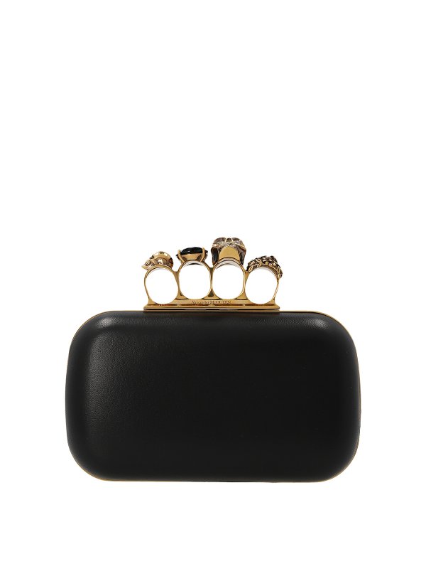 ALEXANDER MCQUEEN: clutches - Skull and ring clutch
