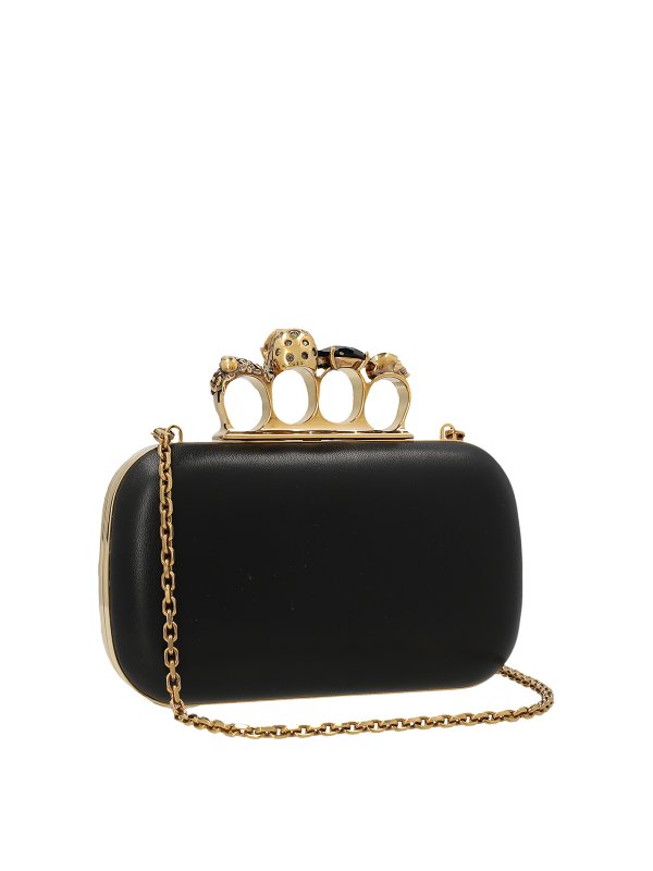 ALEXANDER MCQUEEN: clutches online - Skull and ring clutch