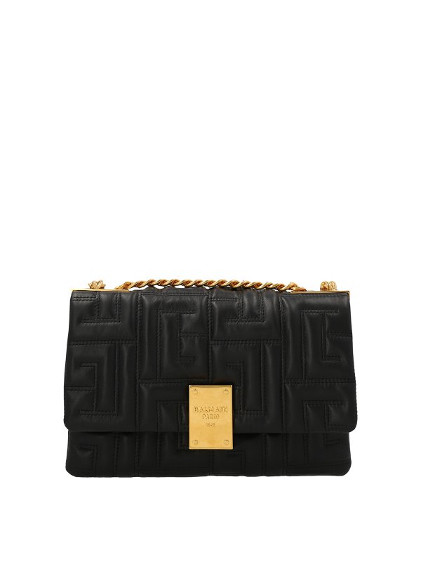Balmain: shoulder bags - Logoed shoulder bag