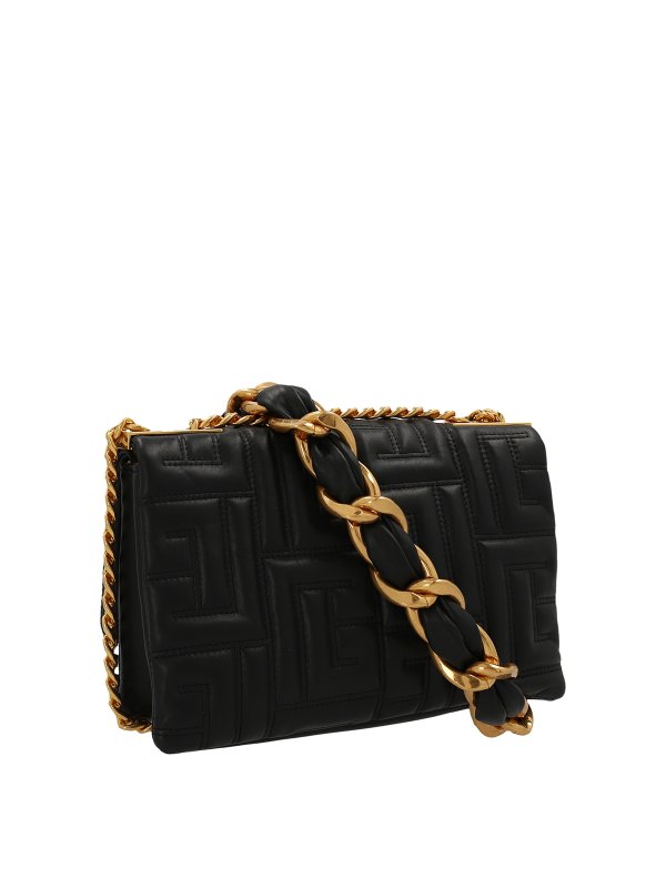 Balmain: shoulder bags online - Logoed shoulder bag