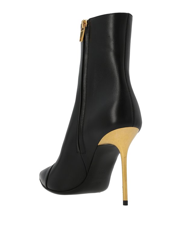 Balmain: ankle boots online - Logoed button ankle boots