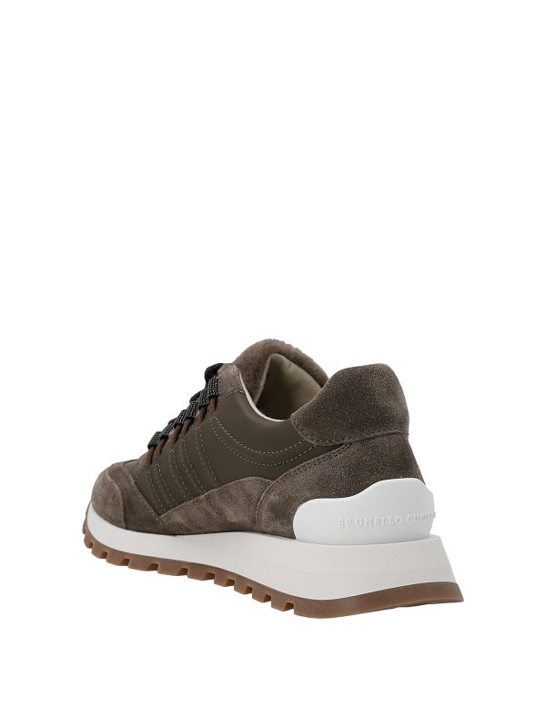 BRUNELLO CUCINELLI: trainers online - Suede insert sneakers