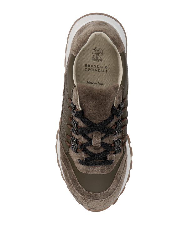 iKRIX BRUNELLO CUCINELLI: trainers - Suede insert sneakers