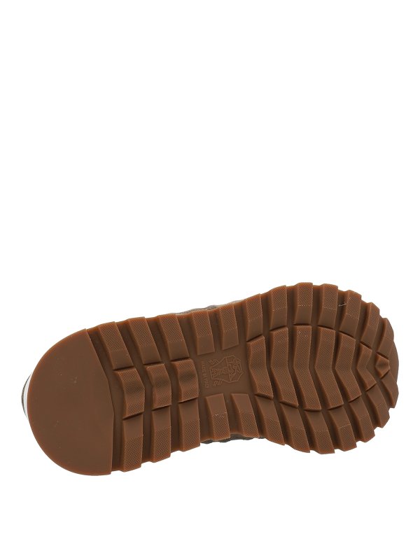 Suede insert sneakers shop online: BRUNELLO CUCINELLI