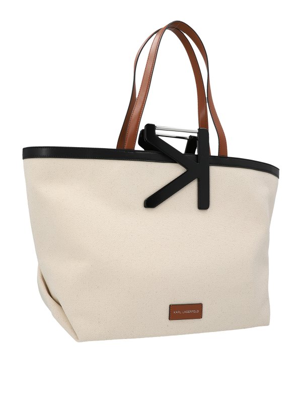 KARL LAGERFELD: Handtaschen online - Shopper - Beige