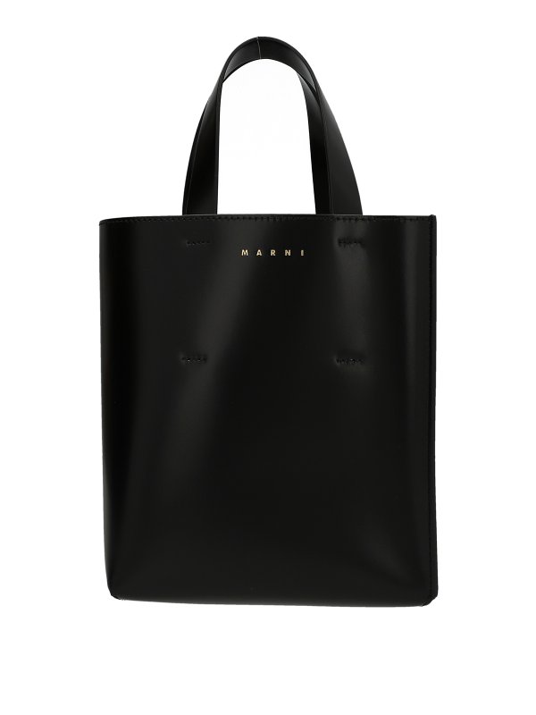 Marni: Handtaschen - Shopper - Schwarz