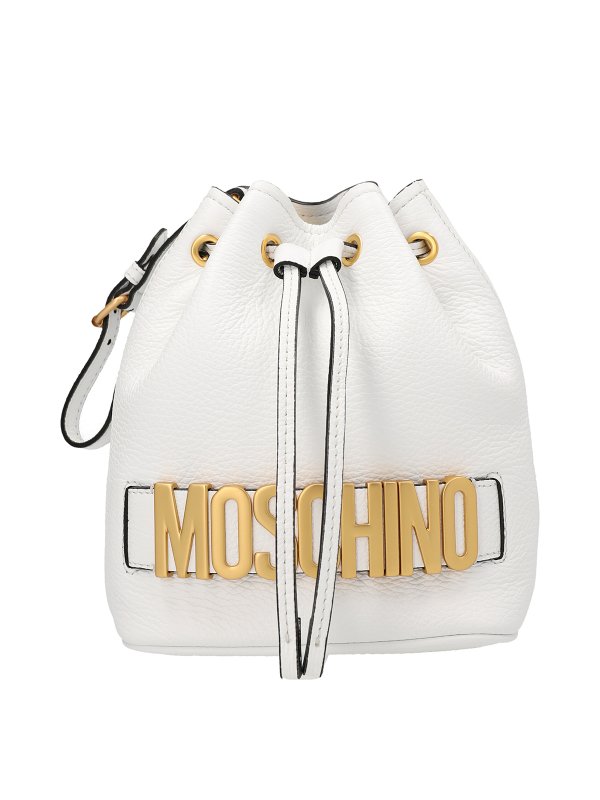 MOSCHINO: クロスボディバッグ - クロスボディバッグ - 白