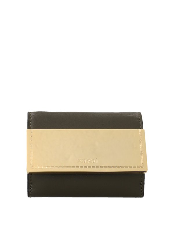 Sacai: 財布＆ポーチ - 財布 - 緑