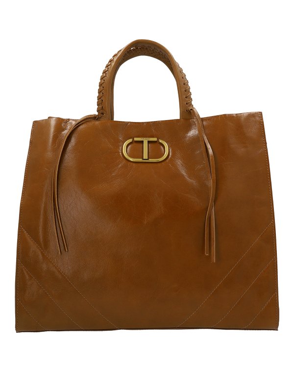 TWINSET: totes bags - Oval t logo handbag