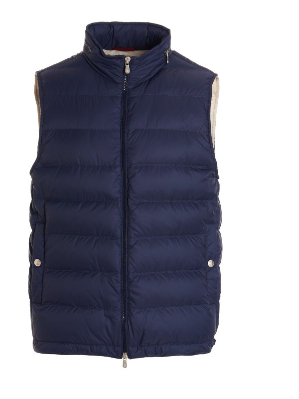 BRUNELLO CUCINELLI: padded jackets - Nylon sleeveless jacket