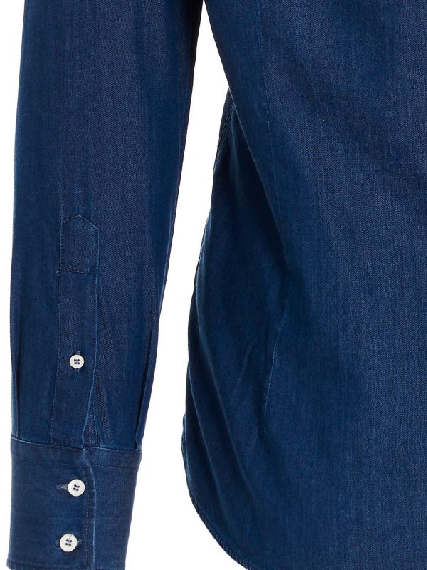 Camisa - Azul shop online: BRUNELLO CUCINELLI