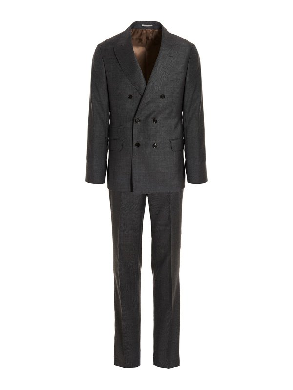 BRUNELLO CUCINELLI: Vestidos de gala - Traje - Gris