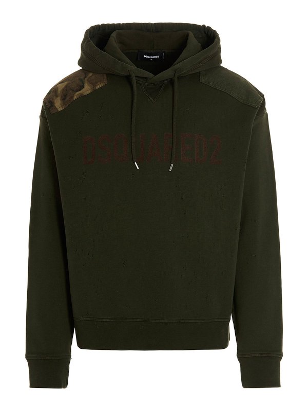 DSQUARED2: Sweatshirts und Pullover - Sweatshirt - Grün