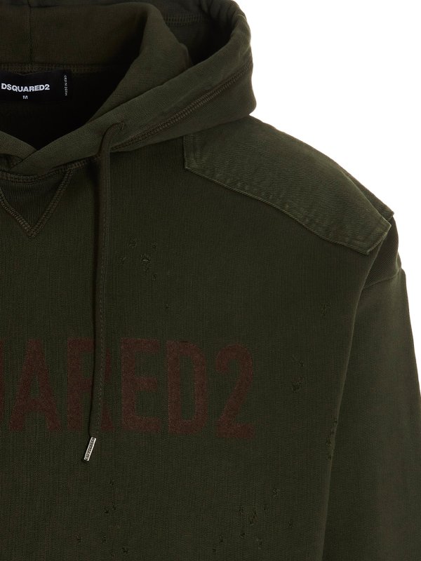 The Best Shops DSQUARED2: Sweatshirts und Pullover - Sweatshirt - Grün