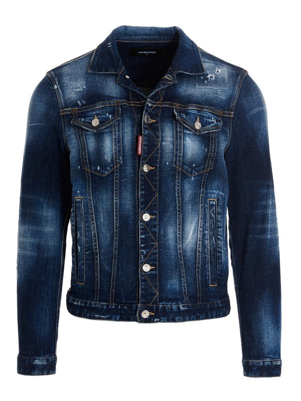 DSQUARED2: Jeansjacken - Jeansjacke - Blau