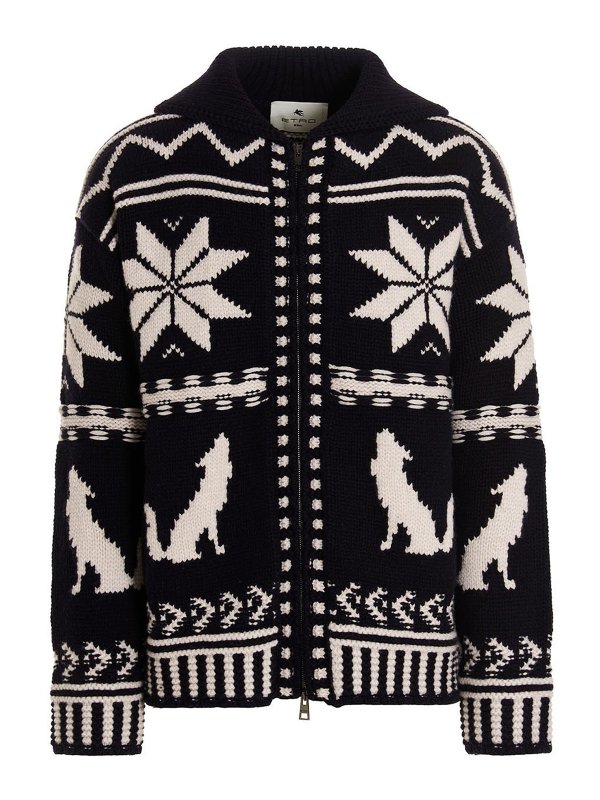 ETRO: Cardigans - Cardigan - Blau