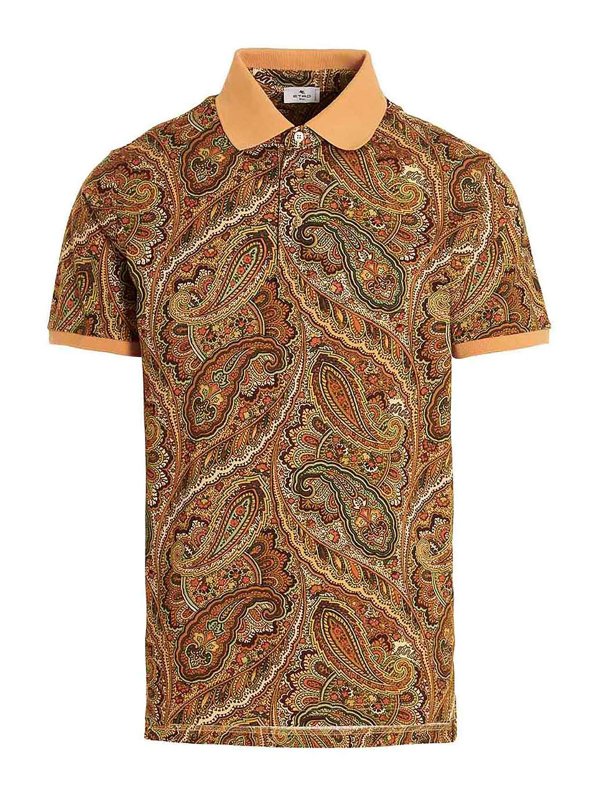 ETRO: polo shirts - Paisley polo shirt