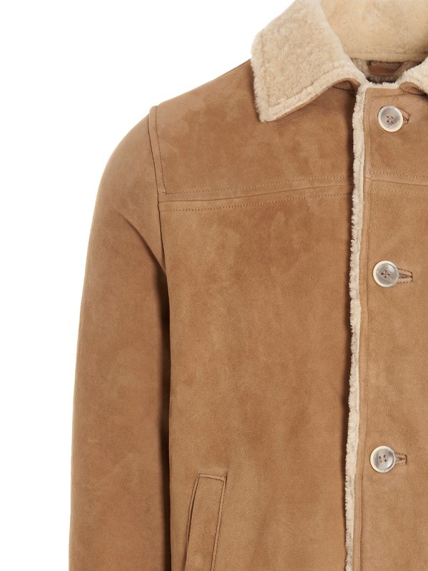 iKRIX GIORGIO BRATO: Fourrure - Manteau En Fourrure - Beige